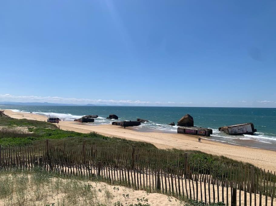 Appartement Coeur Ocean - 50 M De La Plage - Vue Dune Et Ocean - 5 Pers Capbreton Exterior photo